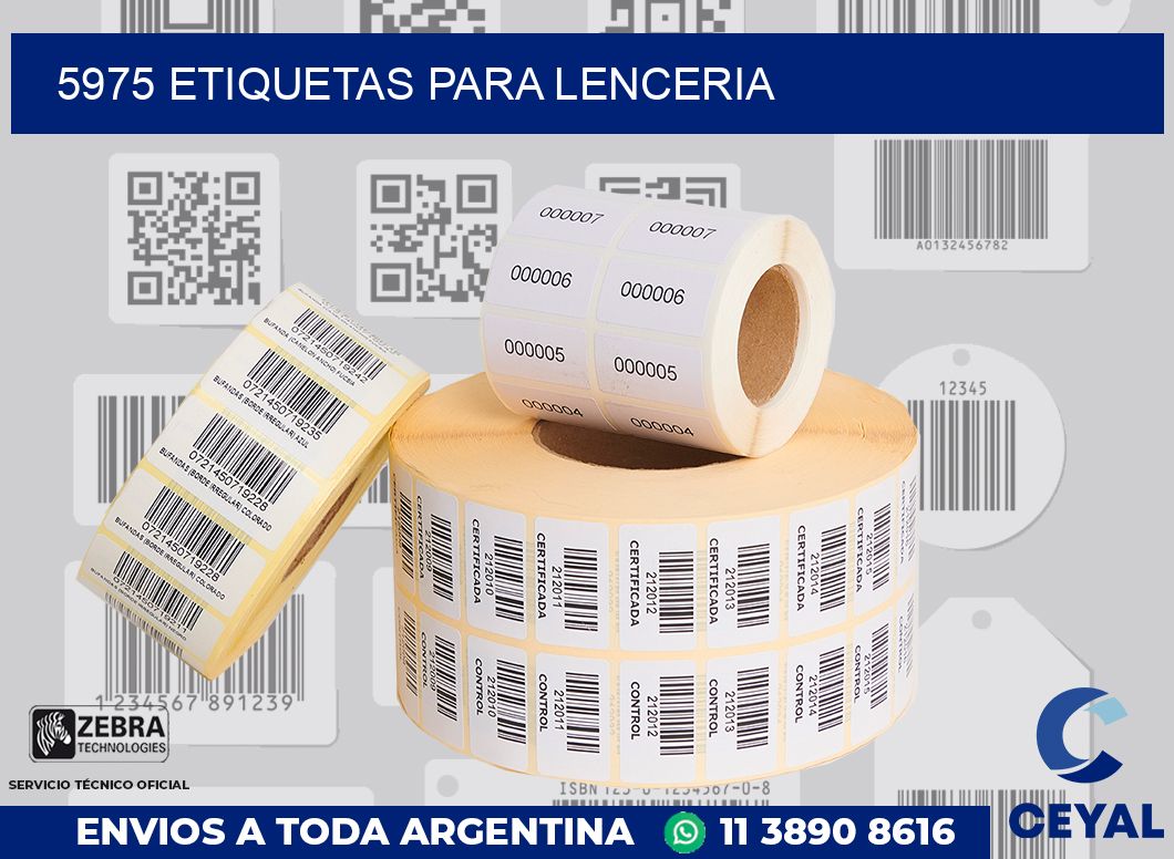 5975 ETIQUETAS PARA LENCERIA