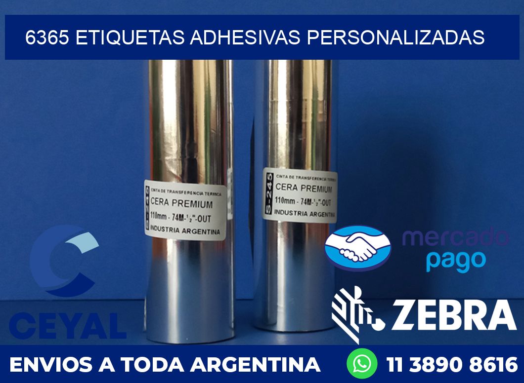 6365 ETIQUETAS ADHESIVAS PERSONALIZADAS