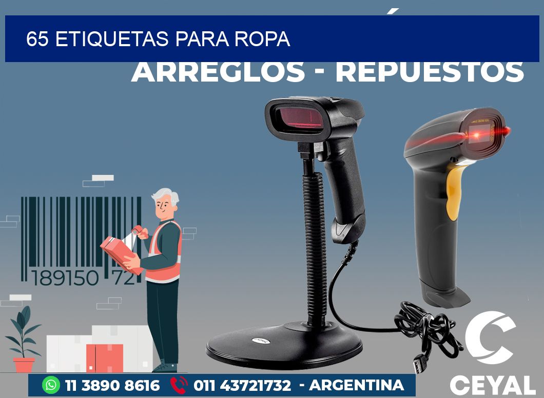 65 ETIQUETAS PARA ROPA