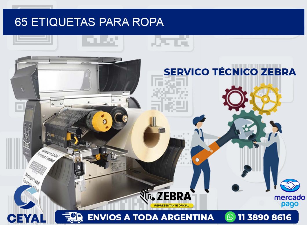 65 ETIQUETAS PARA ROPA