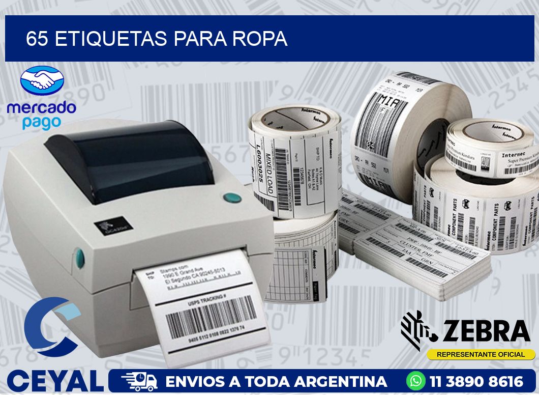 65 ETIQUETAS PARA ROPA