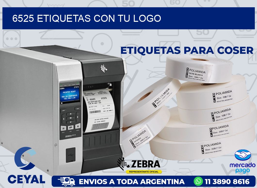 6525 ETIQUETAS CON TU LOGO