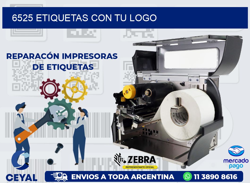 6525 ETIQUETAS CON TU LOGO