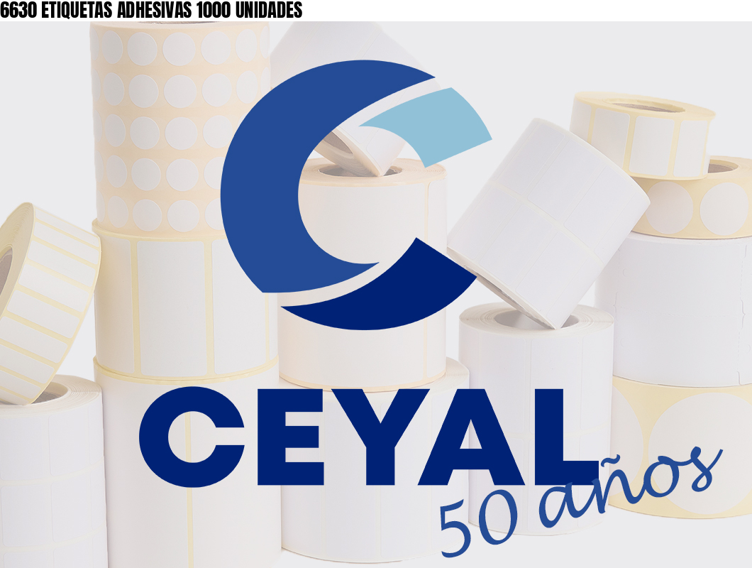 6630 ETIQUETAS ADHESIVAS 1000 UNIDADES