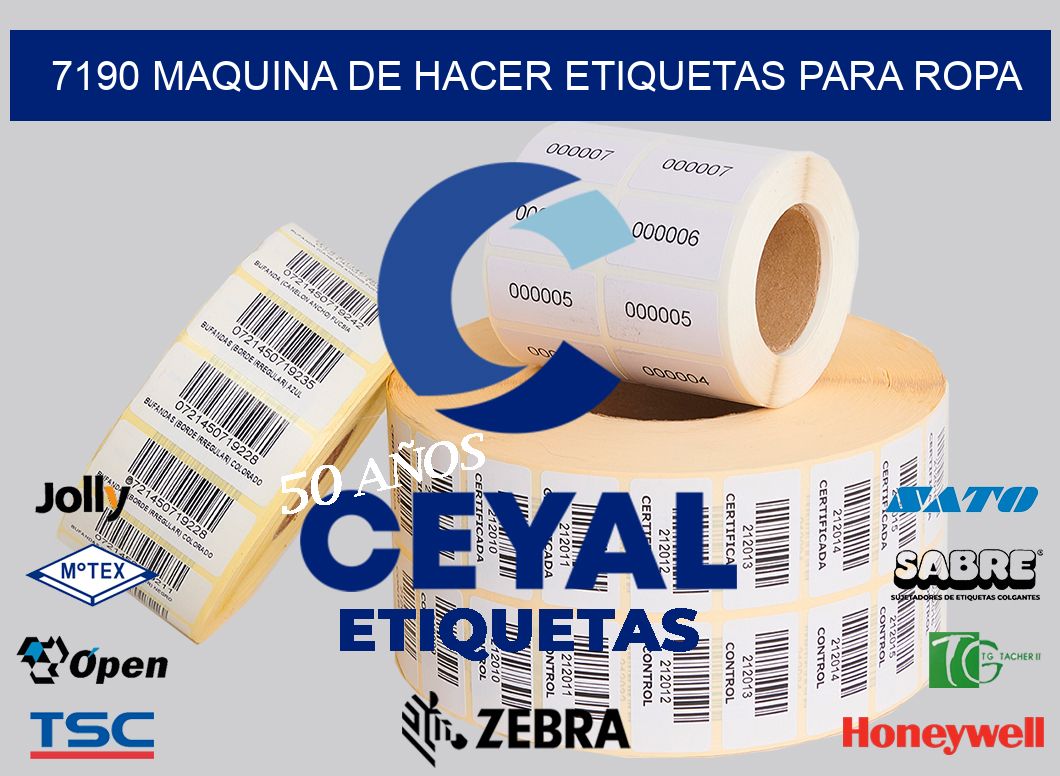 7190 MAQUINA DE HACER ETIQUETAS PARA ROPA