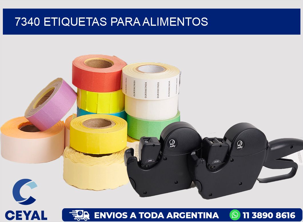 7340 ETIQUETAS PARA ALIMENTOS