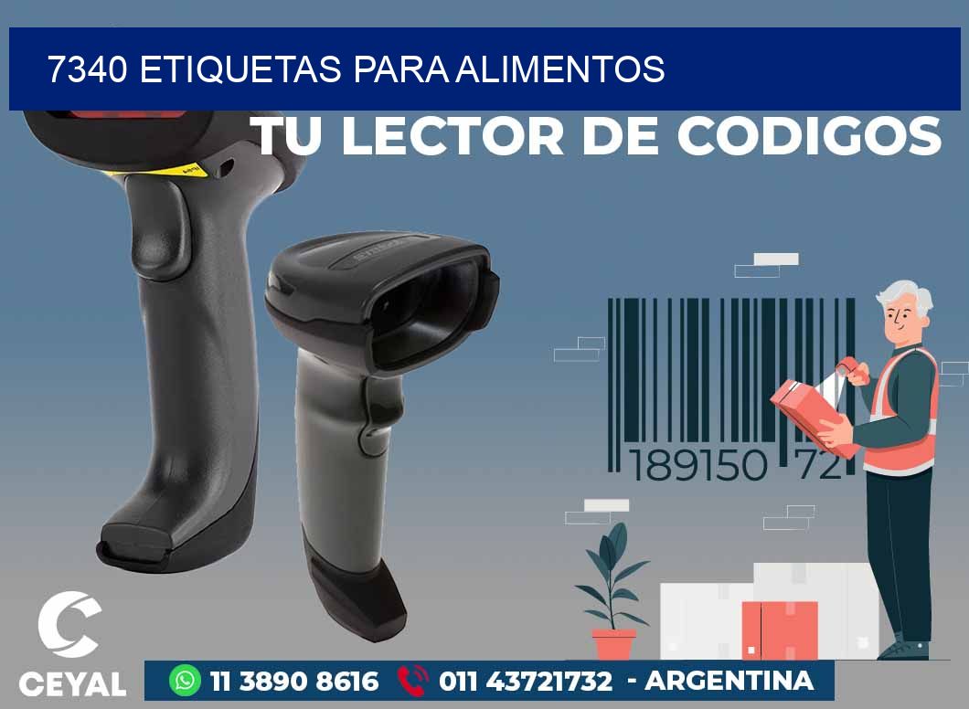 7340 ETIQUETAS PARA ALIMENTOS