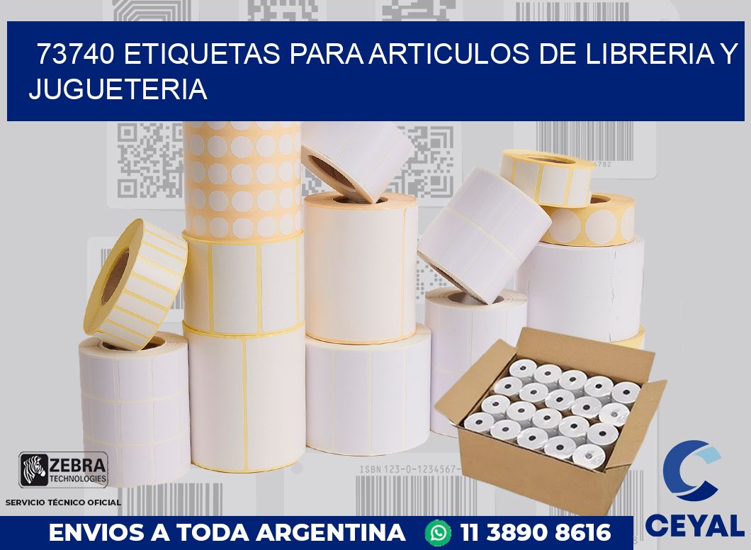 73740 ETIQUETAS PARA ARTICULOS DE LIBRERIA Y JUGUETERIA