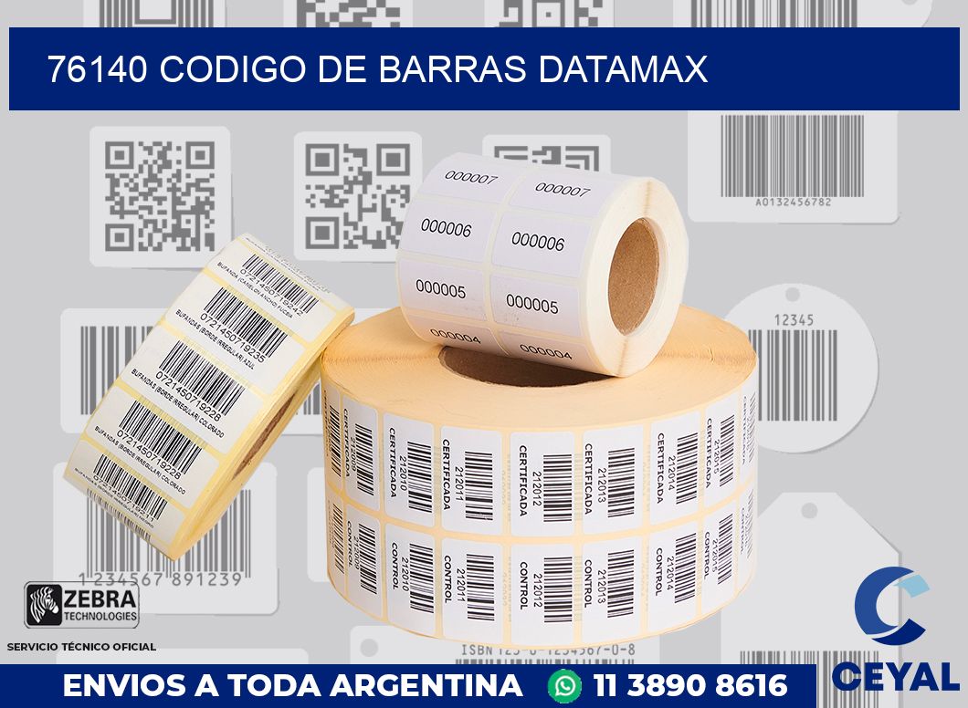 76140 CODIGO DE BARRAS DATAMAX