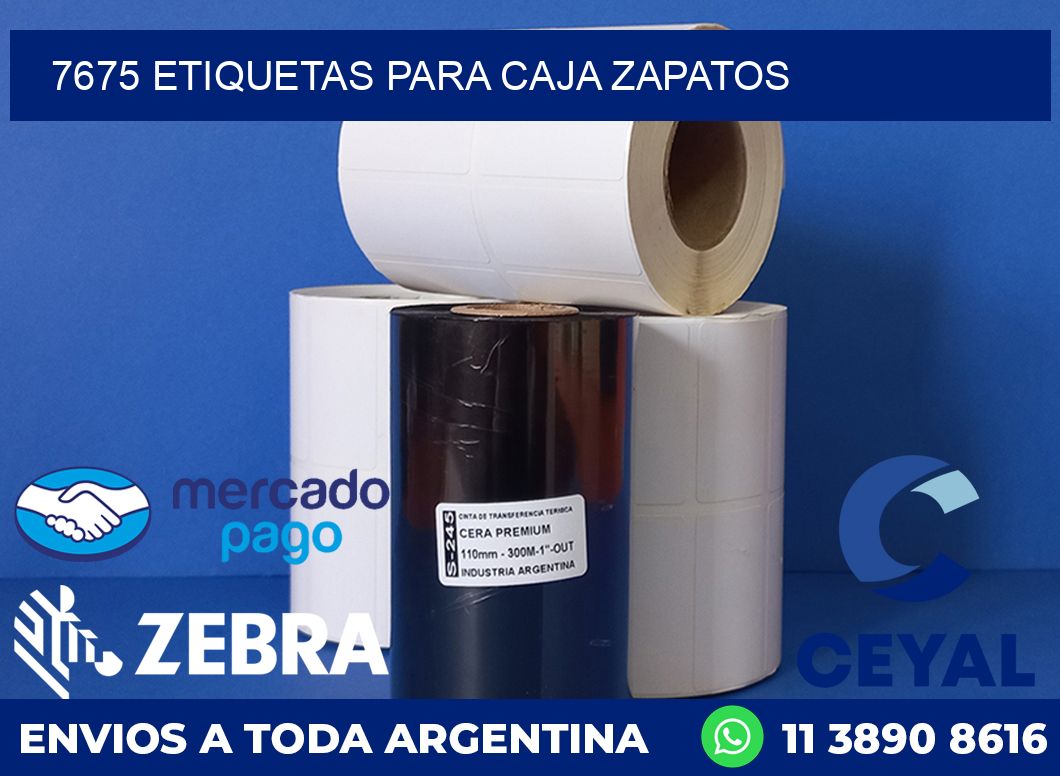 7675 ETIQUETAS PARA CAJA ZAPATOS