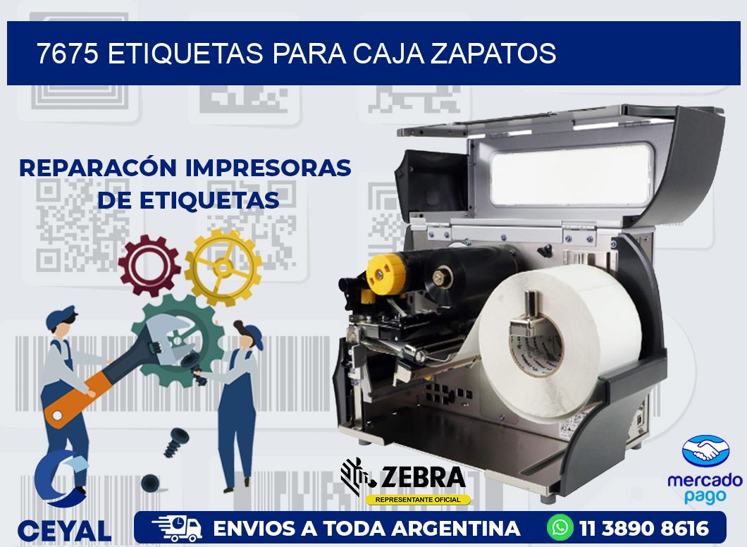 7675 ETIQUETAS PARA CAJA ZAPATOS