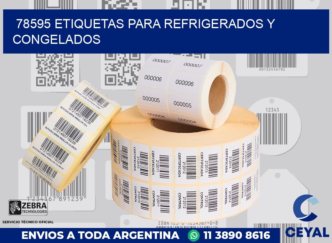 78595 ETIQUETAS PARA REFRIGERADOS Y CONGELADOS