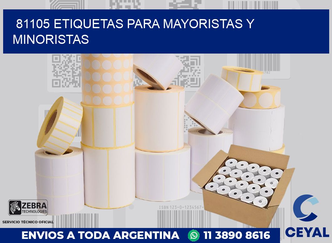 81105 ETIQUETAS PARA MAYORISTAS Y MINORISTAS