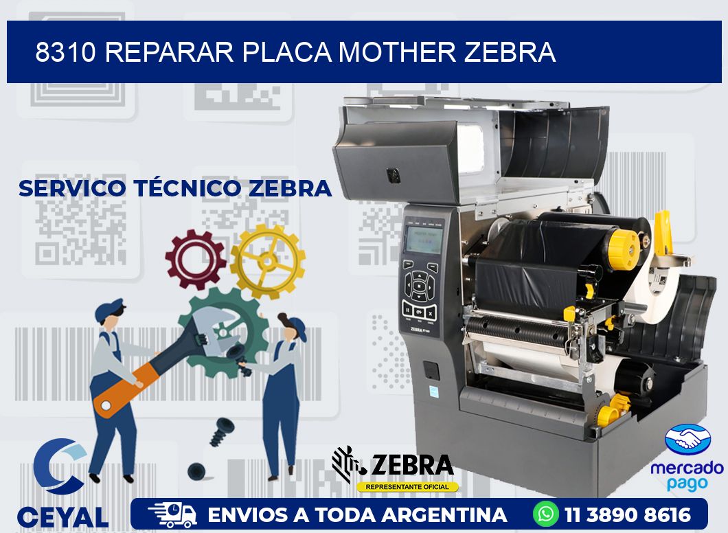 8310 REPARAR PLACA MOTHER ZEBRA