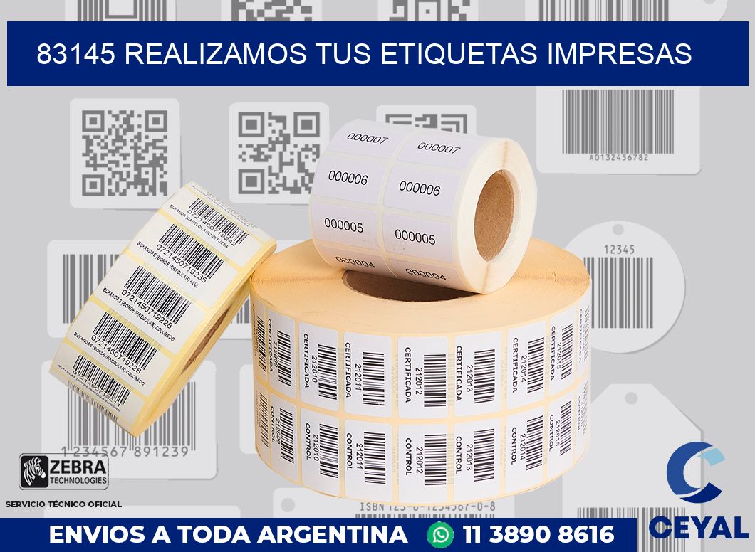 83145 REALIZAMOS TUS ETIQUETAS IMPRESAS