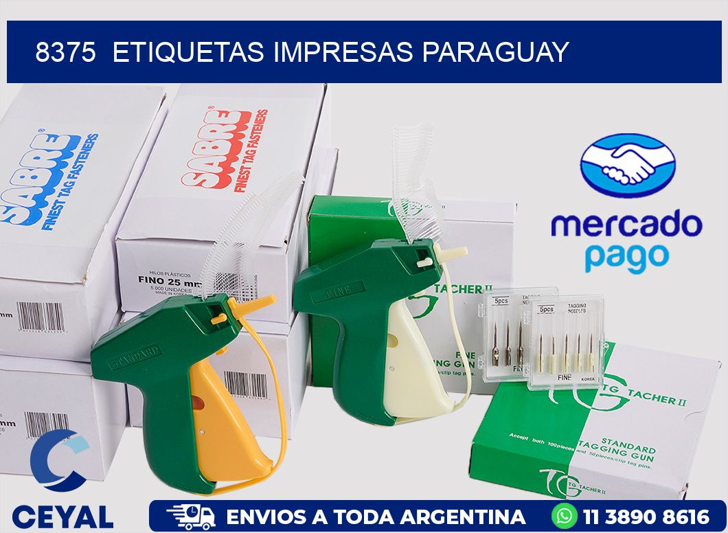 8375  ETIQUETAS IMPRESAS PARAGUAY