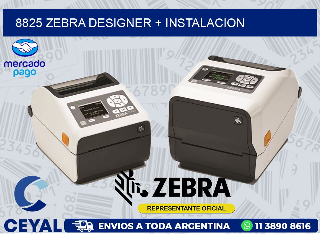 8825 ZEBRA DESIGNER + INSTALACION