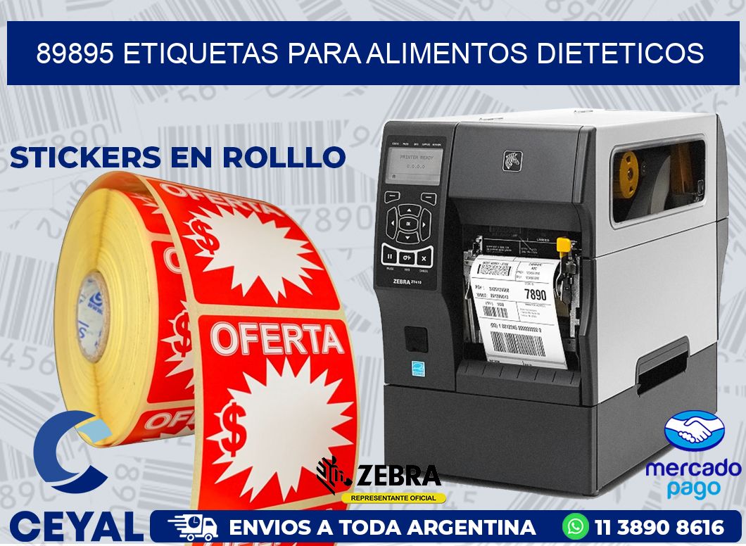 89895 ETIQUETAS PARA ALIMENTOS DIETETICOS