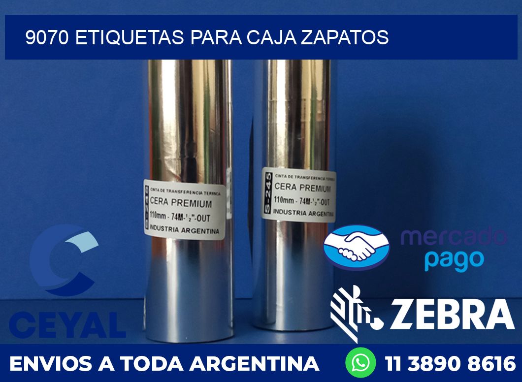 9070 ETIQUETAS PARA CAJA ZAPATOS