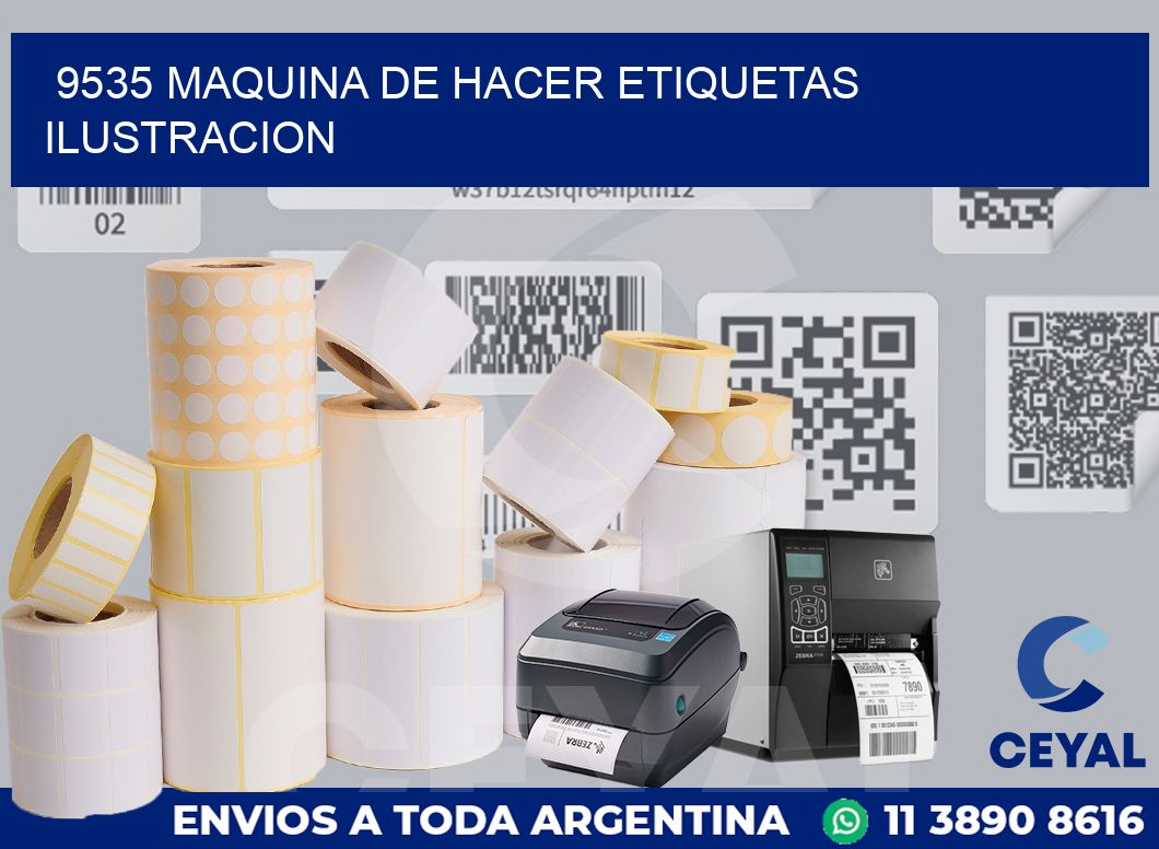 9535 MAQUINA DE HACER ETIQUETAS ILUSTRACION
