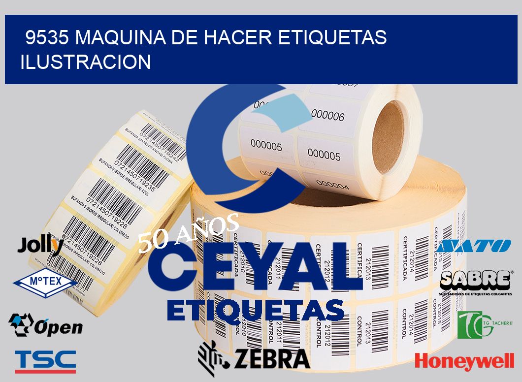 9535 MAQUINA DE HACER ETIQUETAS ILUSTRACION