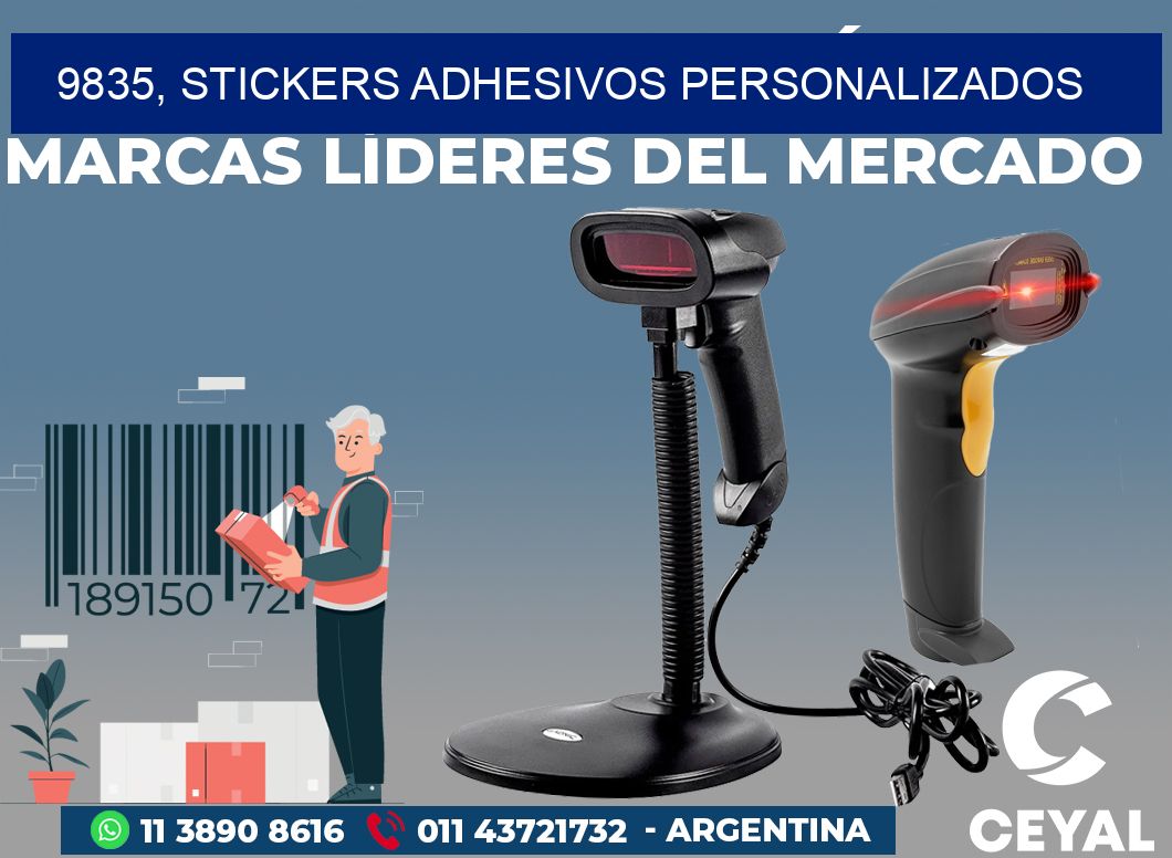 9835, stickers adhesivos personalizados