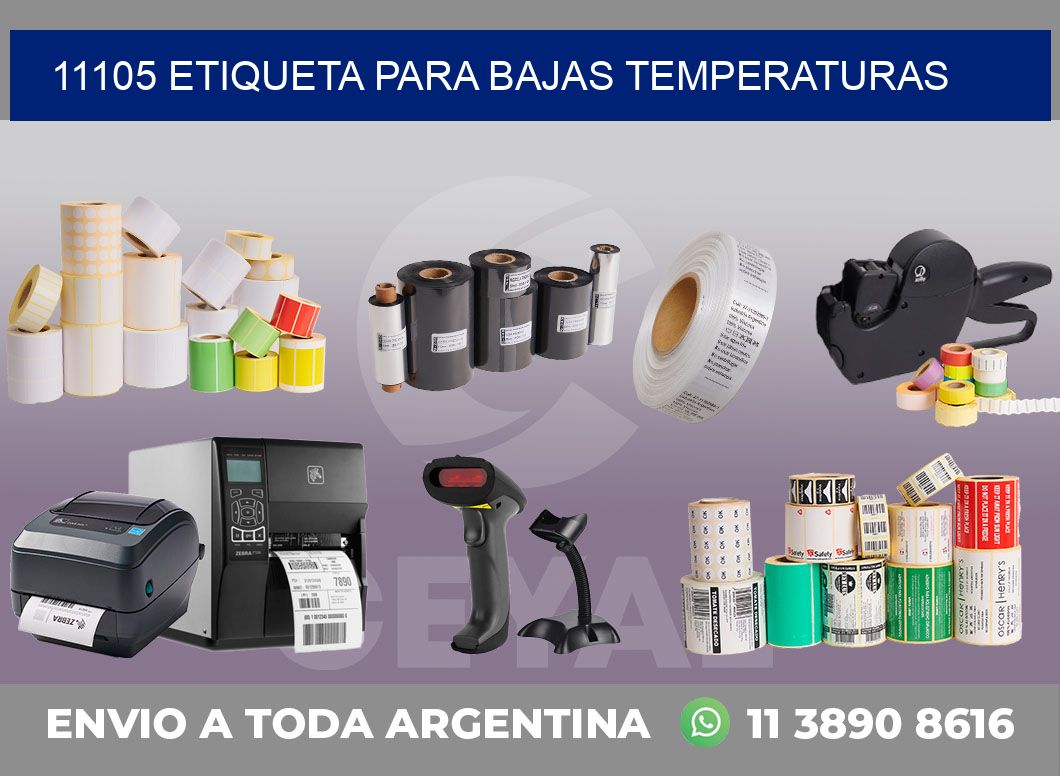 11105 ETIQUETA PARA BAJAS TEMPERATURAS