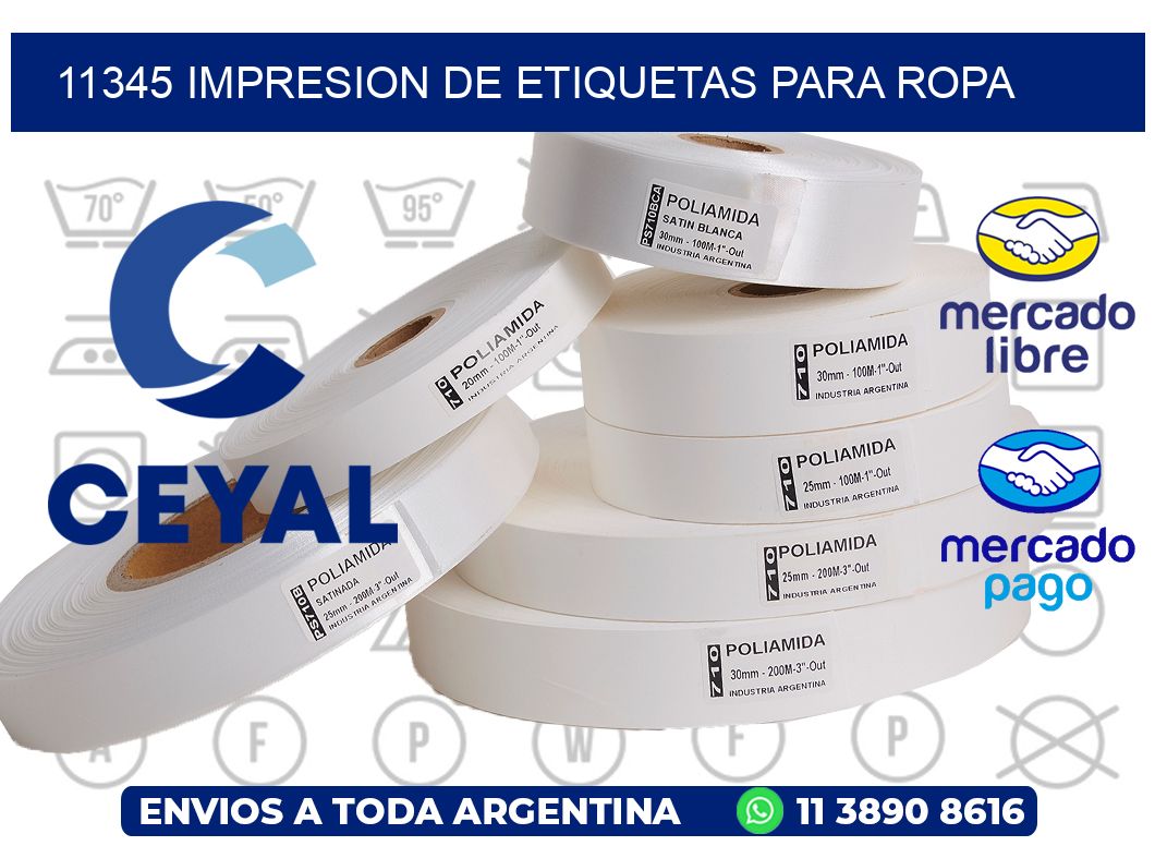 11345 IMPRESION DE ETIQUETAS PARA ROPA