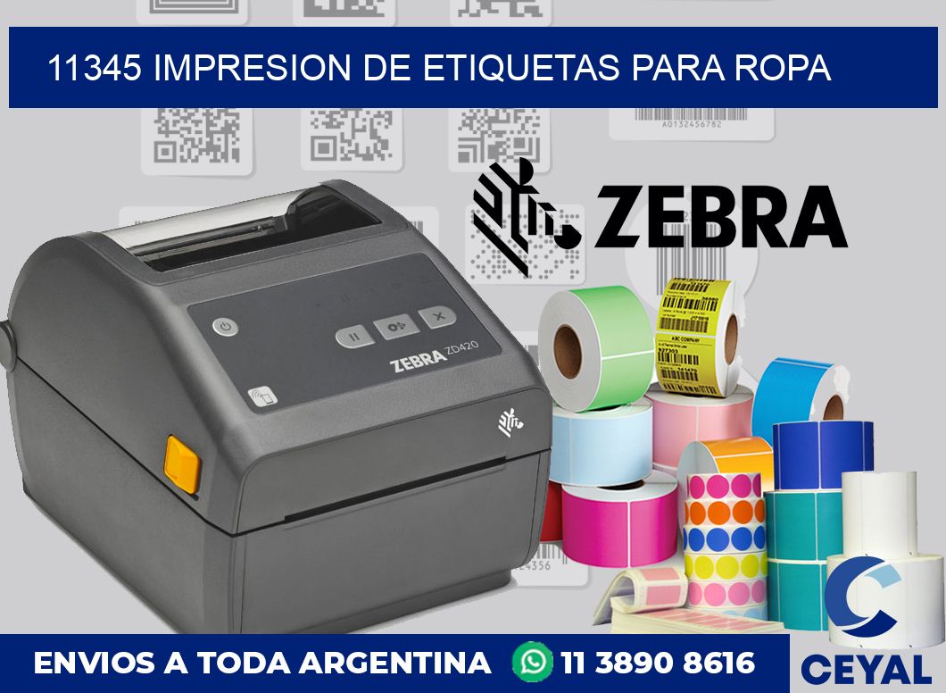 11345 IMPRESION DE ETIQUETAS PARA ROPA