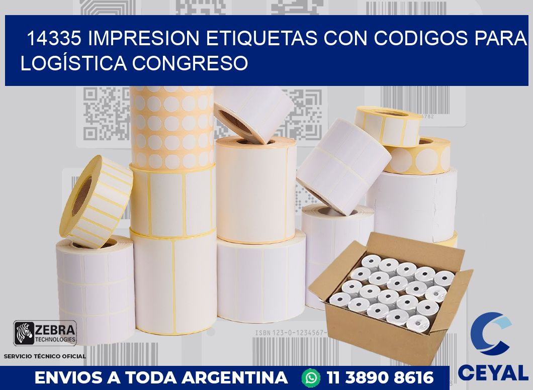 14335 IMPRESION ETIQUETAS CON CODIGOS PARA LOGÍSTICA CONGRESO