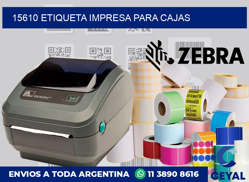 15610 ETIQUETA IMPRESA PARA CAJAS