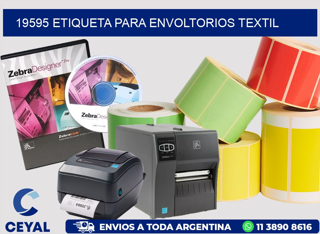 19595 ETIQUETA PARA ENVOLTORIOS TEXTIL