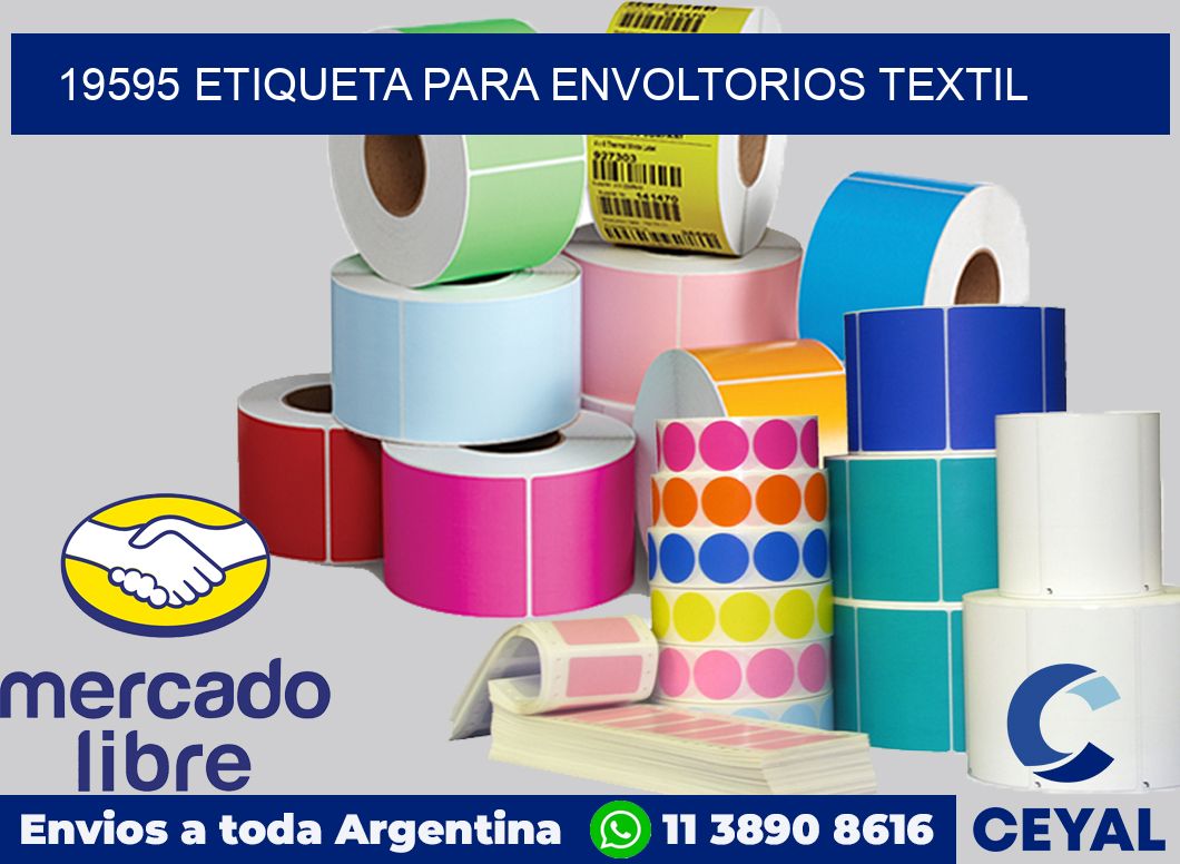 19595 ETIQUETA PARA ENVOLTORIOS TEXTIL