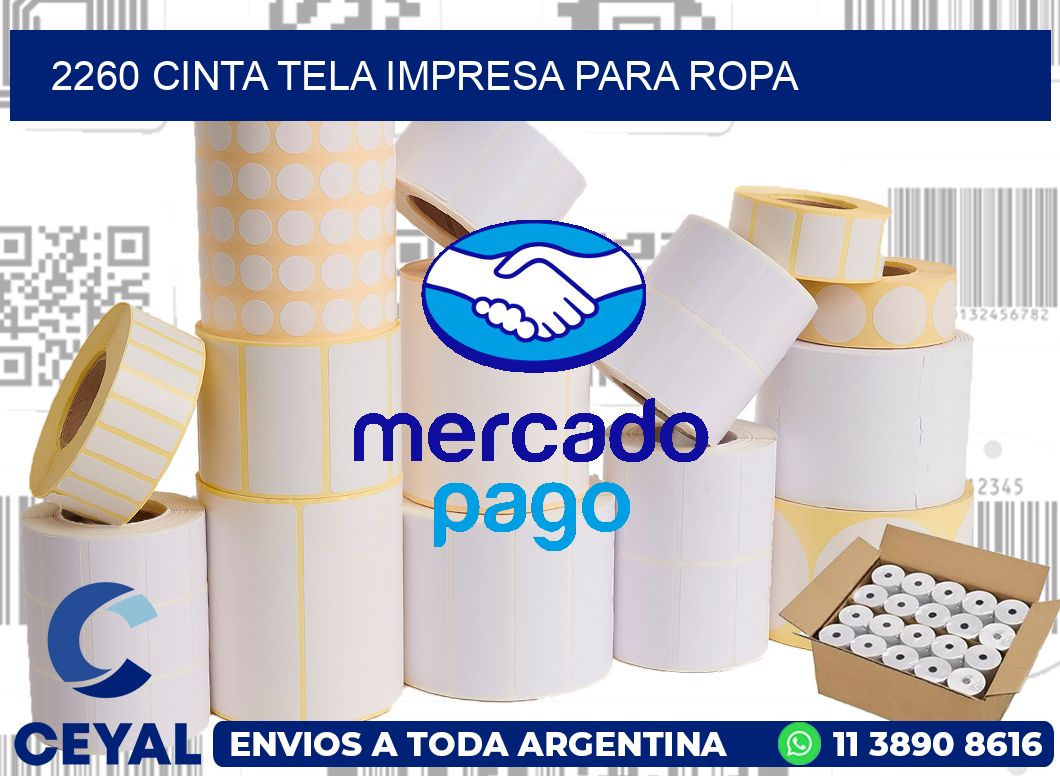 2260 CINTA TELA IMPRESA PARA ROPA