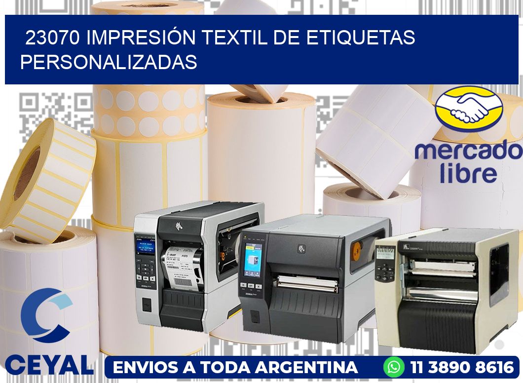 23070 IMPRESIÓN TEXTIL DE ETIQUETAS PERSONALIZADAS