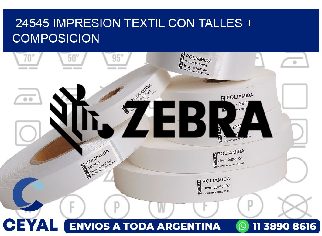 24545 IMPRESION TEXTIL CON TALLES + COMPOSICION