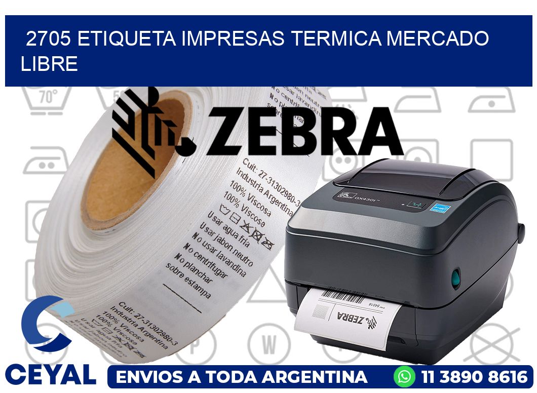 2705 ETIQUETA IMPRESAS TERMICA MERCADO LIBRE