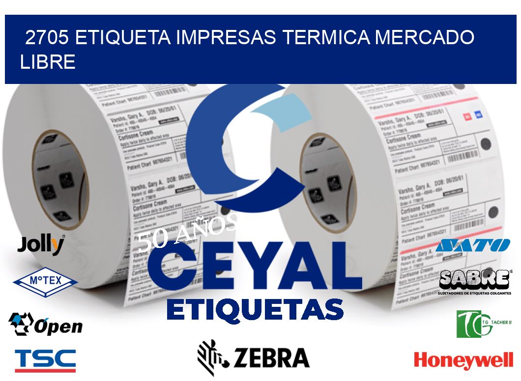 2705 ETIQUETA IMPRESAS TERMICA MERCADO LIBRE