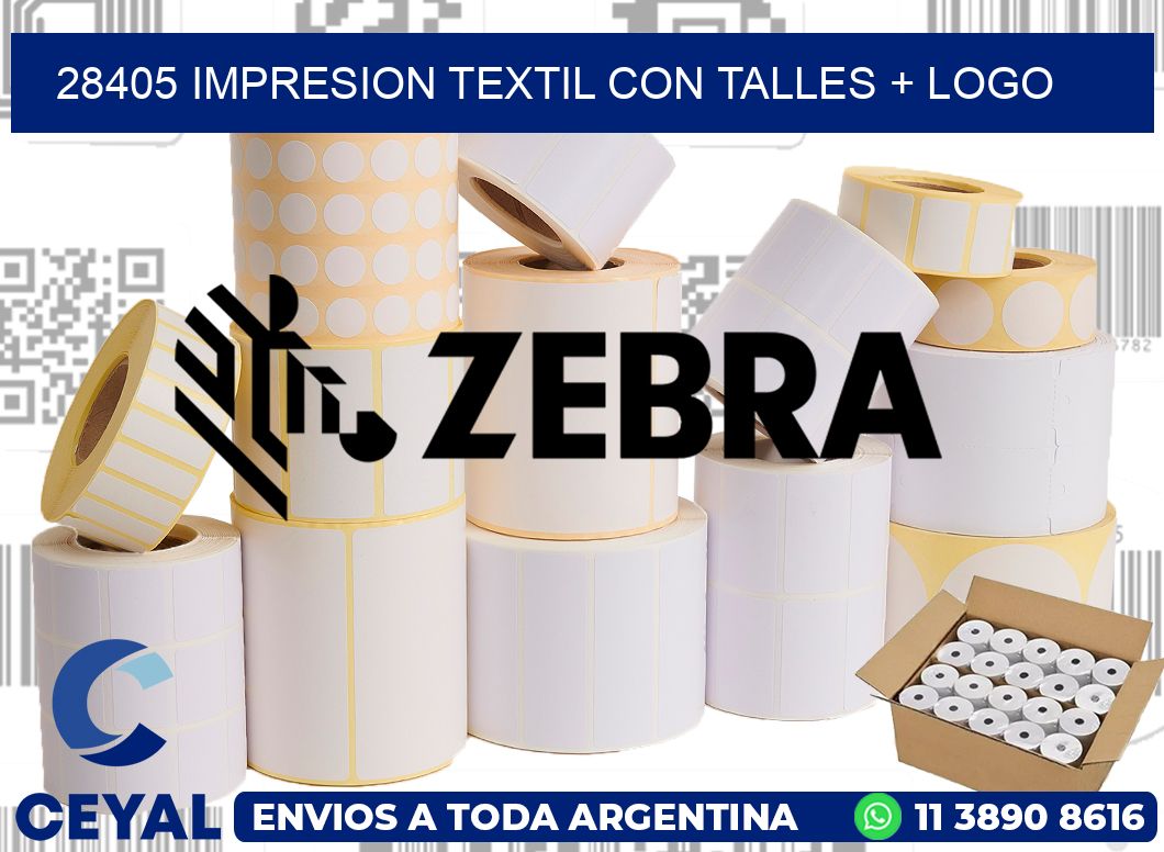 28405 IMPRESION TEXTIL CON TALLES + LOGO
