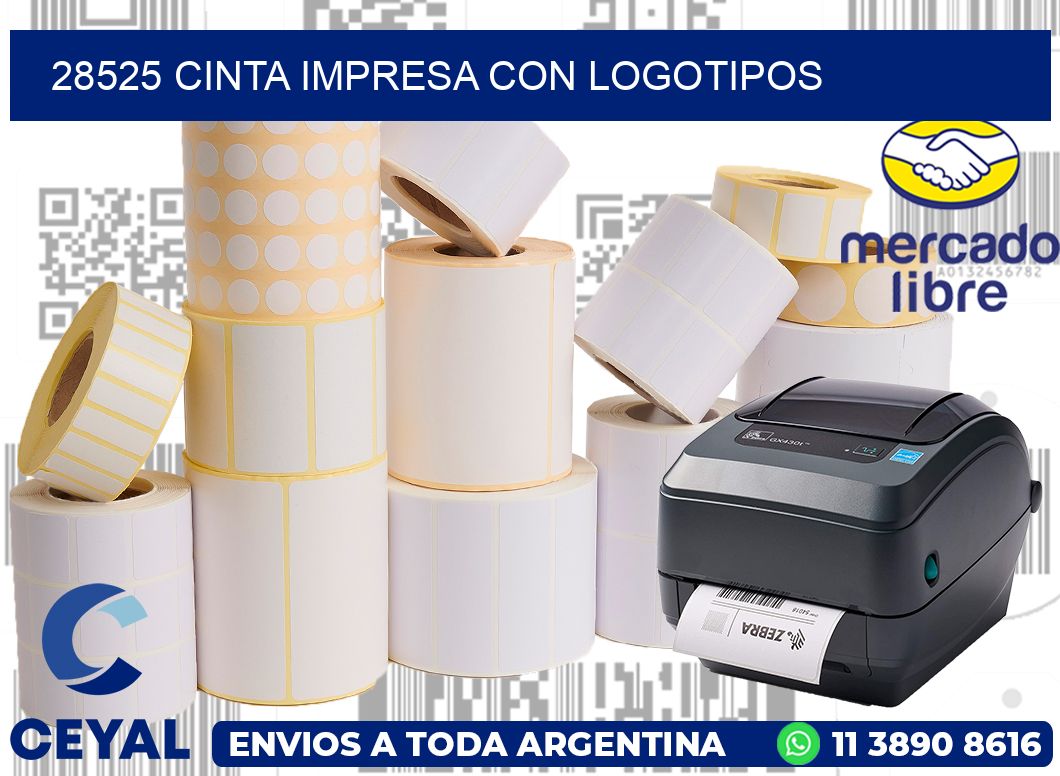 28525 CINTA IMPRESA CON LOGOTIPOS