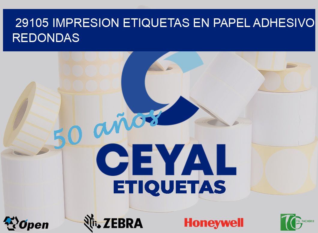 29105 IMPRESION ETIQUETAS EN PAPEL ADHESIVO REDONDAS