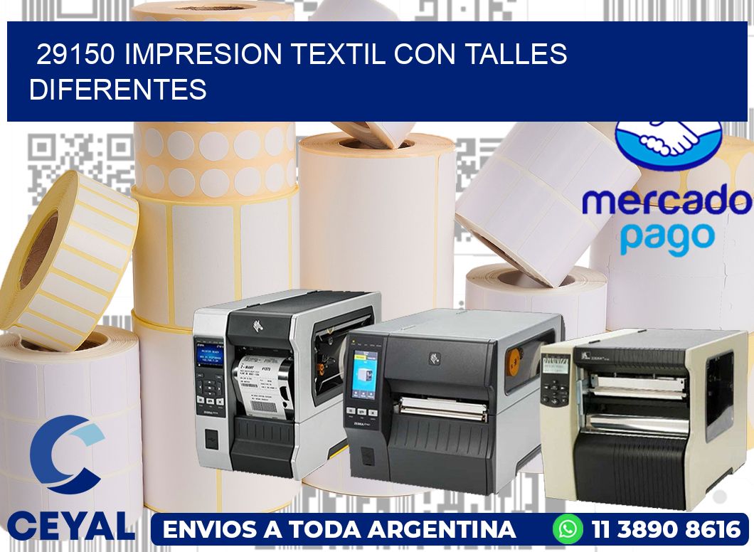 29150 IMPRESION TEXTIL CON TALLES DIFERENTES