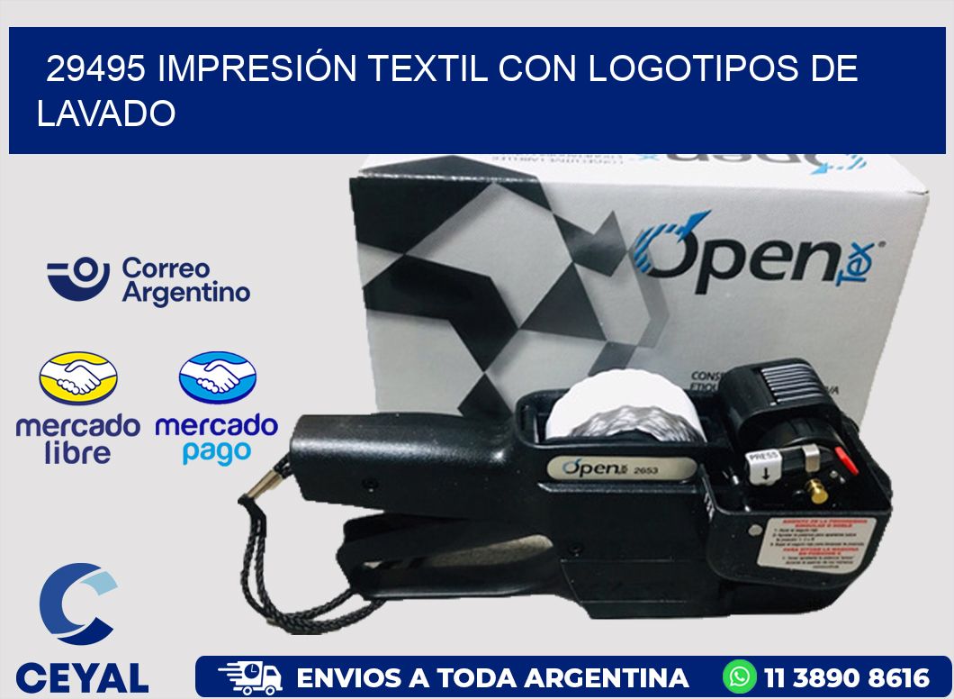 29495 IMPRESIÓN TEXTIL CON LOGOTIPOS DE LAVADO