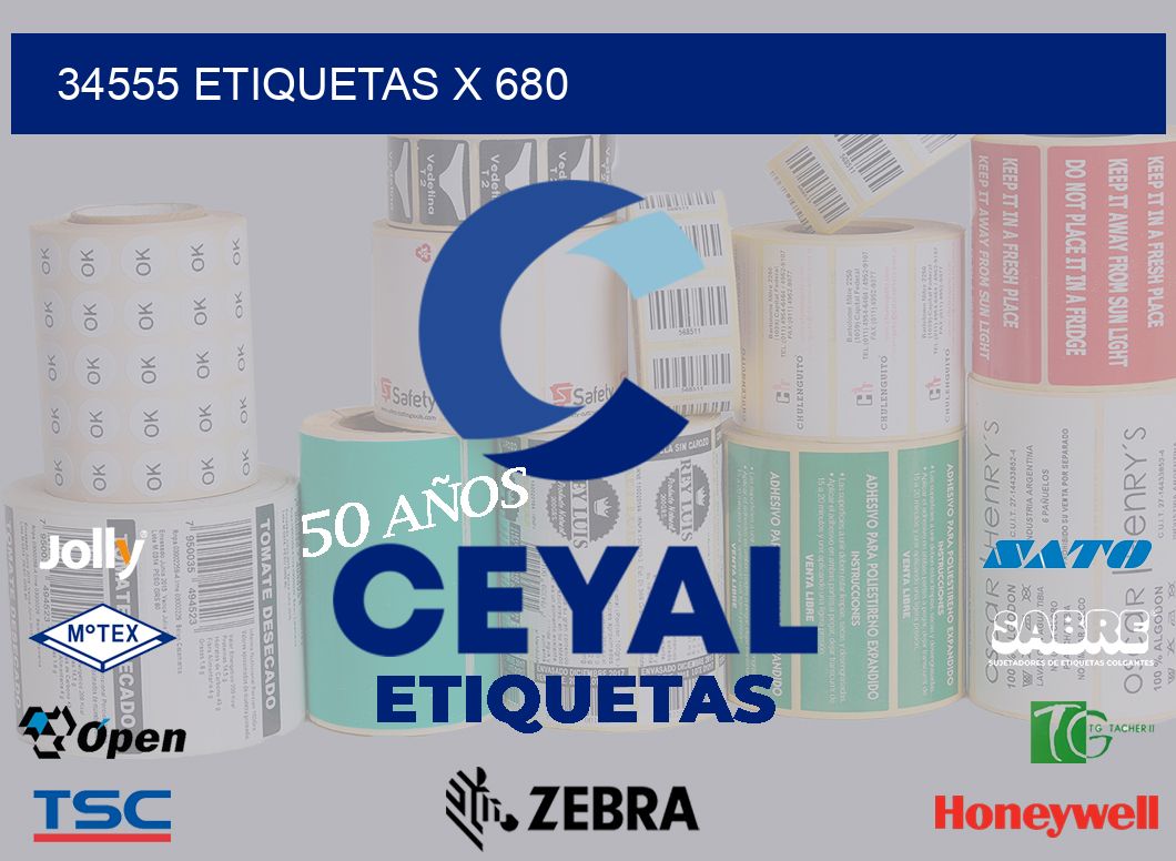 34555 Etiquetas x 680