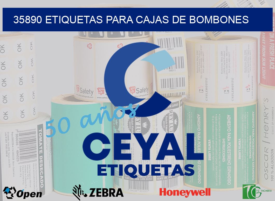 35890 ETIQUETAS PARA CAJAS DE BOMBONES