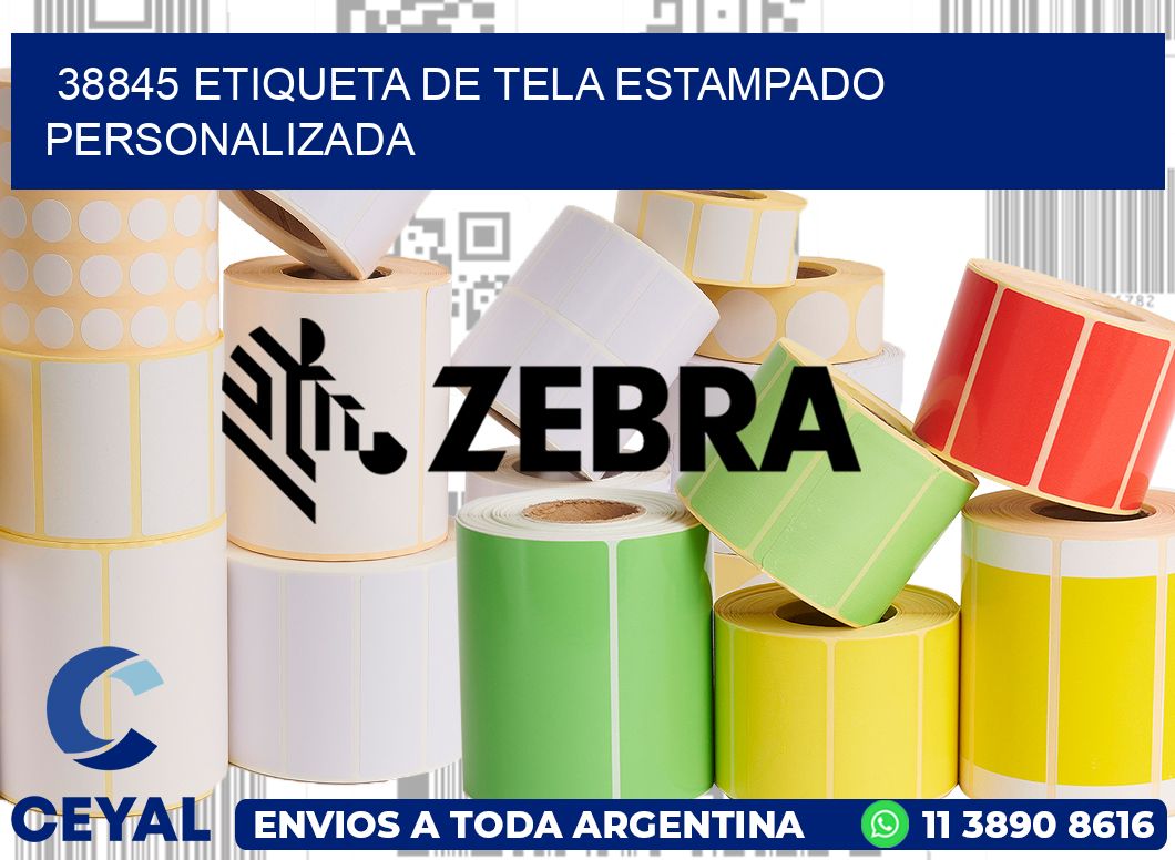 38845 ETIQUETA DE TELA ESTAMPADO PERSONALIZADA