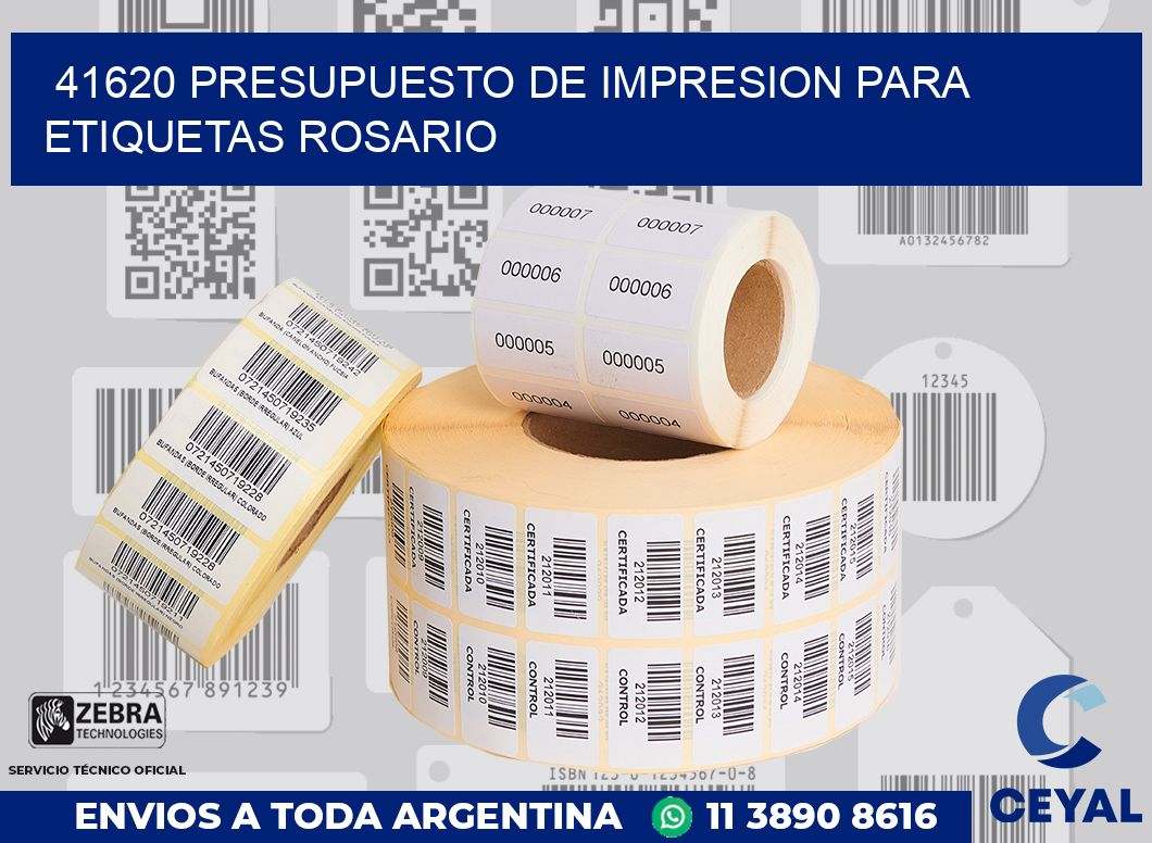 41620 PRESUPUESTO DE IMPRESION PARA ETIQUETAS ROSARIO