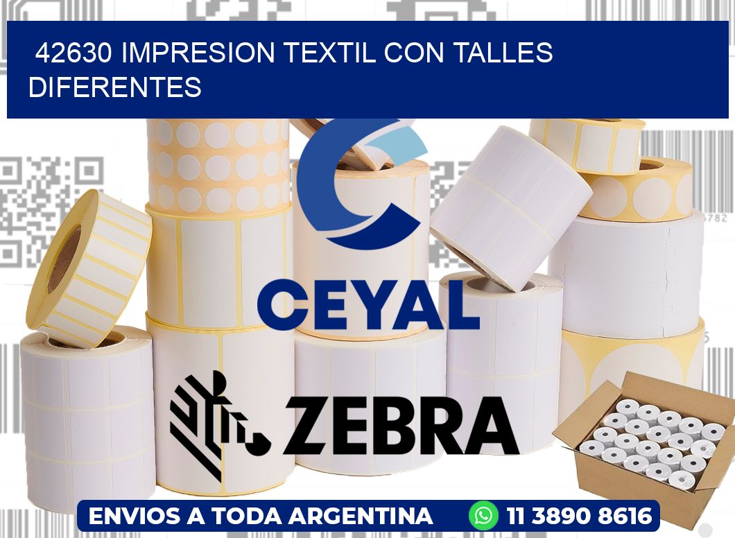42630 IMPRESION TEXTIL CON TALLES DIFERENTES