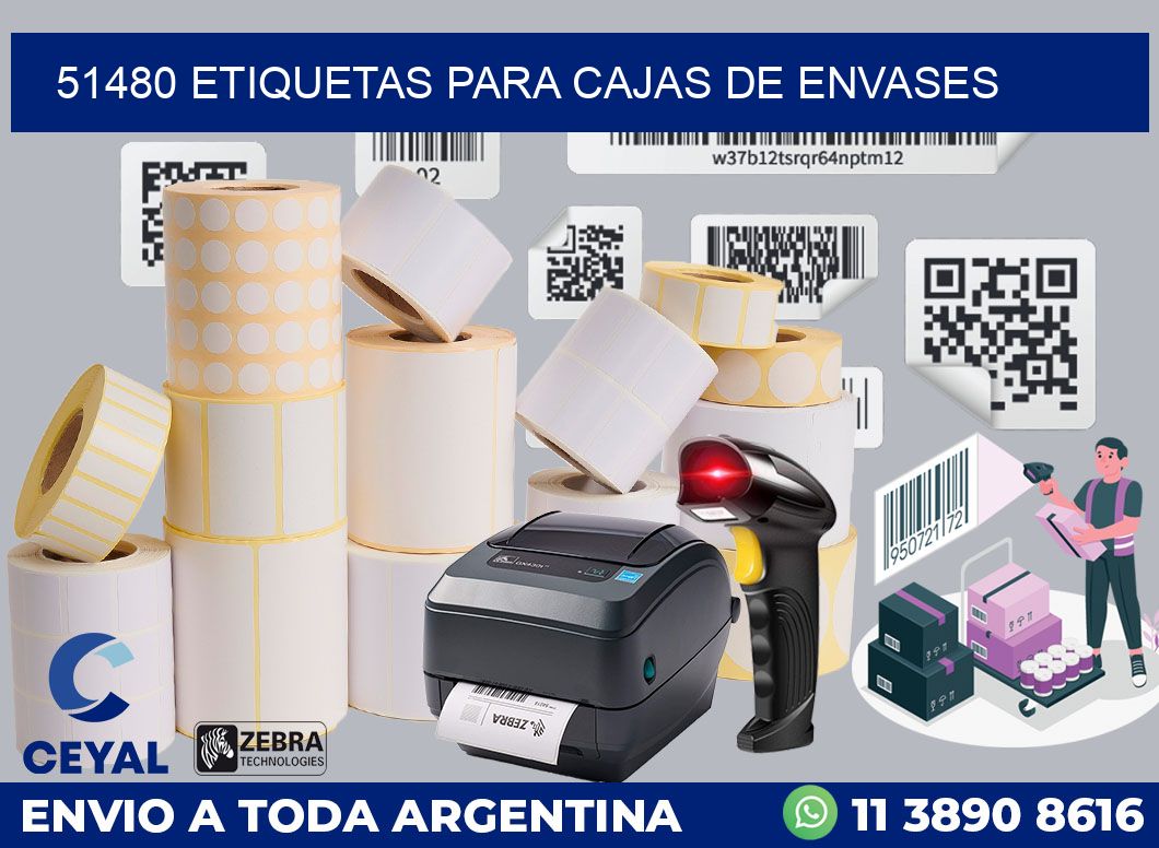 51480 ETIQUETAS PARA CAJAS DE ENVASES