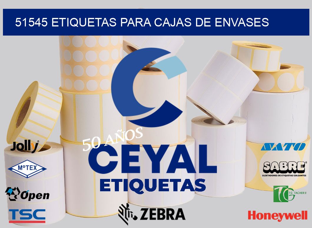 51545 ETIQUETAS PARA CAJAS DE ENVASES